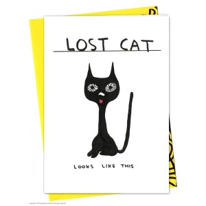 Поздравителна Картичка Lost Cat 